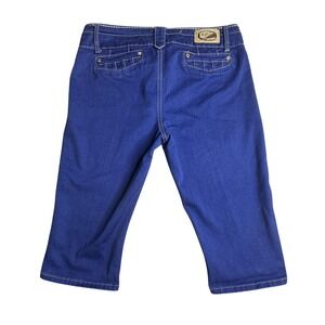 Sexy Couture Capri Jeans Juniors 13 Blue‎ Medium Wash Mid Rise Stretch Denim